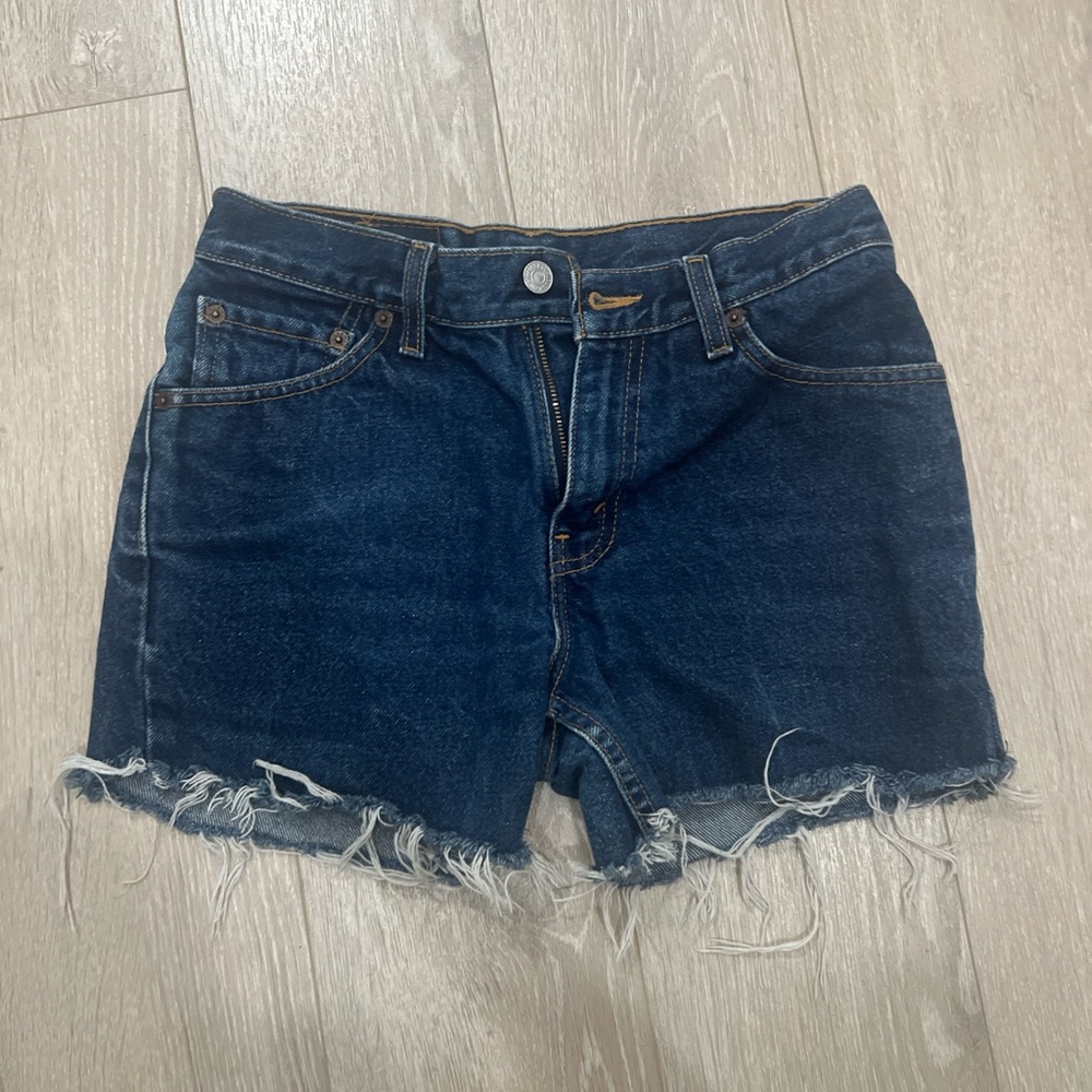 Levi's Dark Blue Jean Shorts